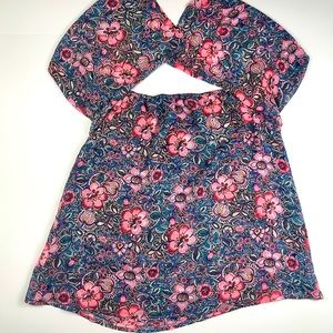 EXPRESS Off-the-Shoulder Floral Top, Size M